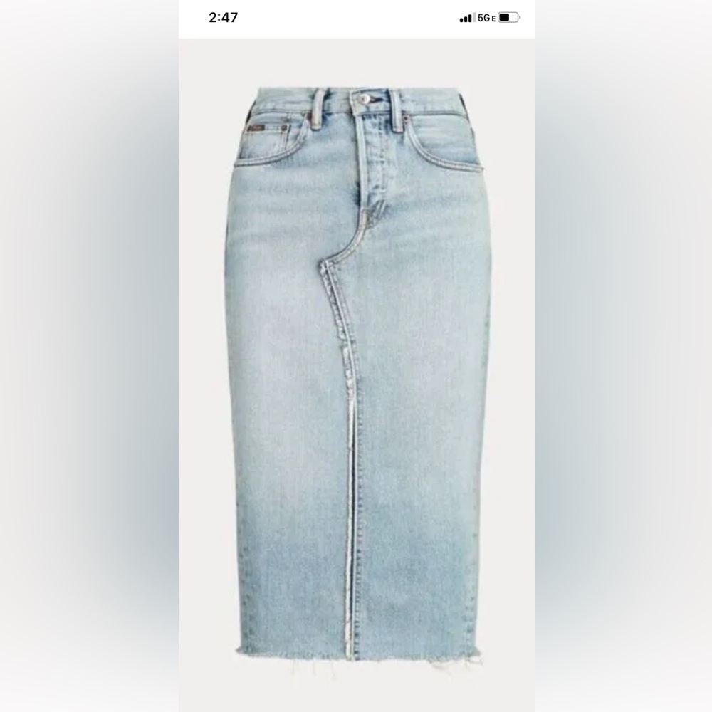 Ralph Lauren long Jean pencil skirt